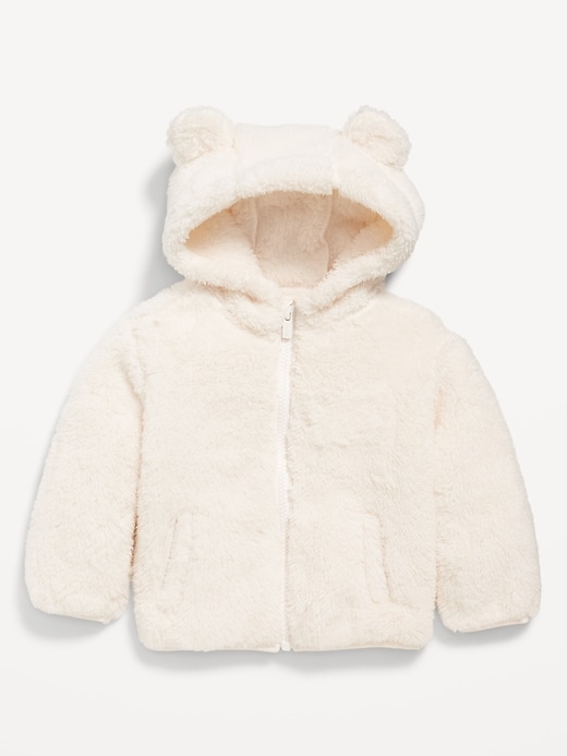 View large product image 1 of 2. Sherpa Critter Zip-Front Hooded Jacket for Baby