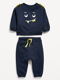 View large product image 3 of 3. Long-Sleeve Graphic Sweatshirt and Sweatpants Set for Baby