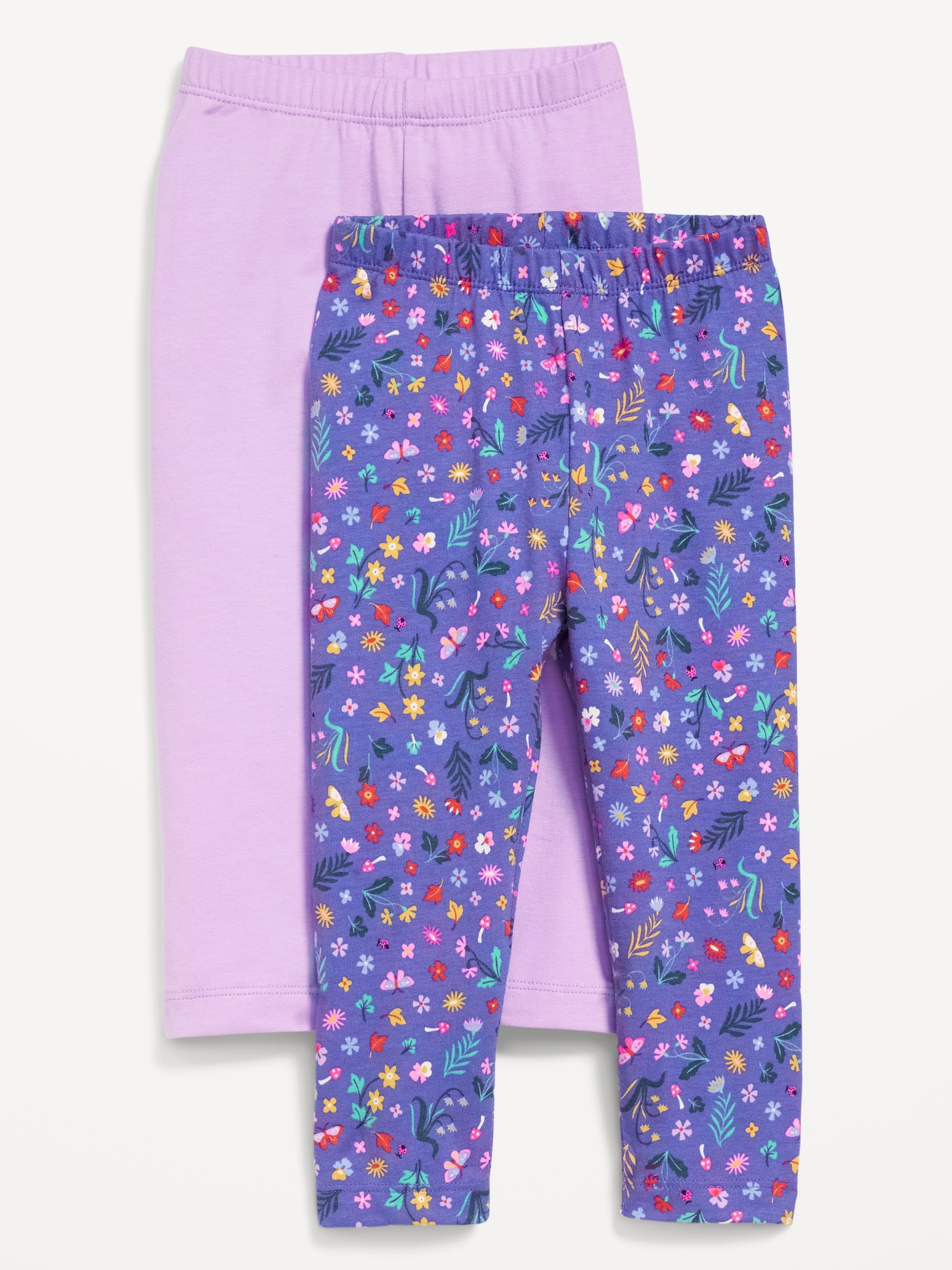 2-Pack Full-Length Leggings for Toddler Girls