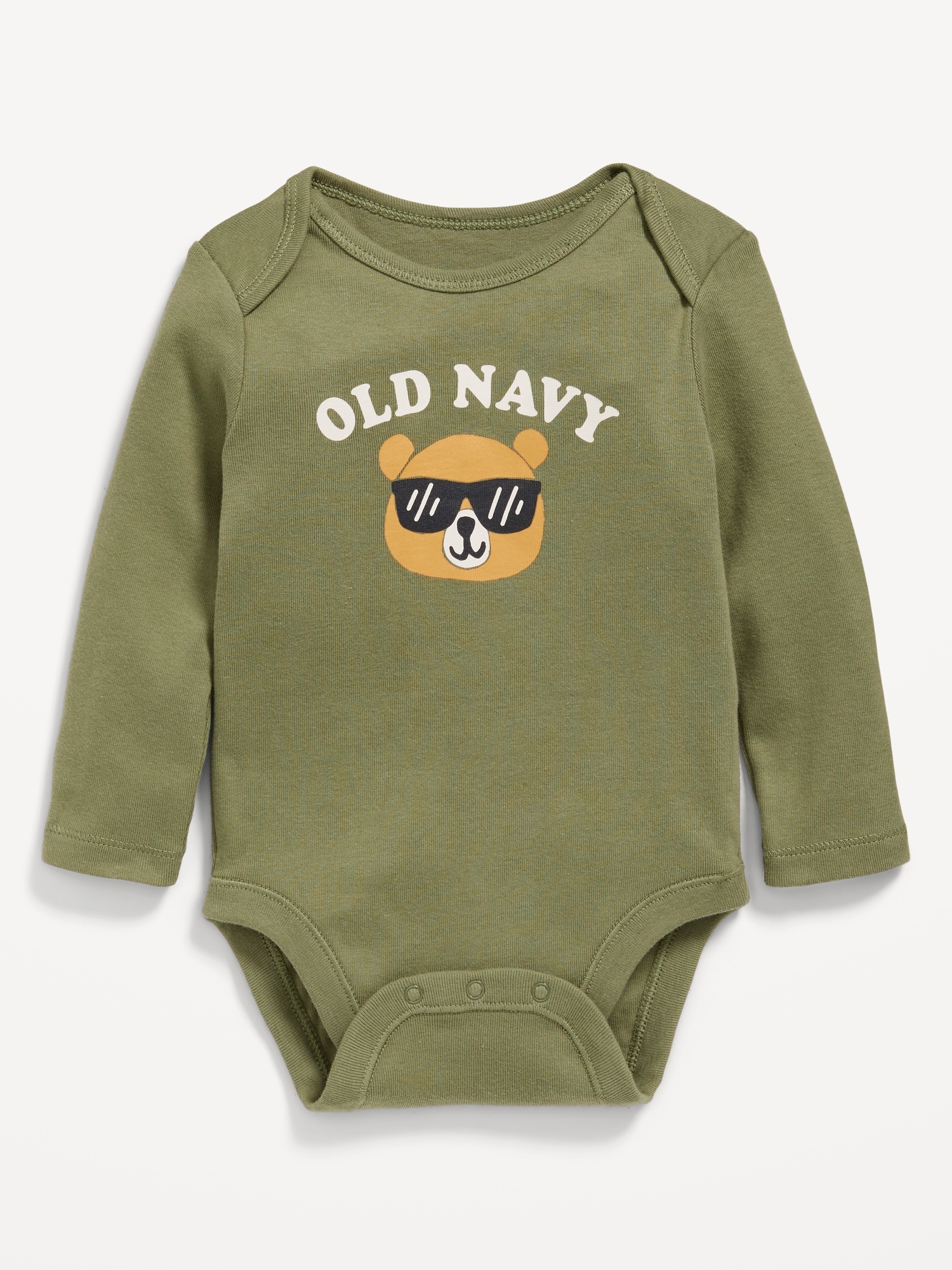 Long-Sleeve Logo-Graphic Bodysuit for Baby