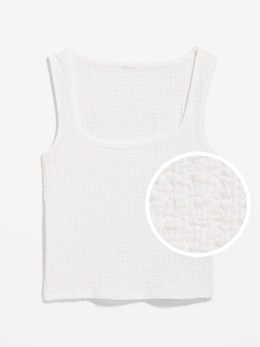 Image number 4 showing, Square-Neck Textured Tank Top