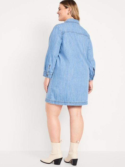 Image number 8 showing, Jean Popover Shirt Dress