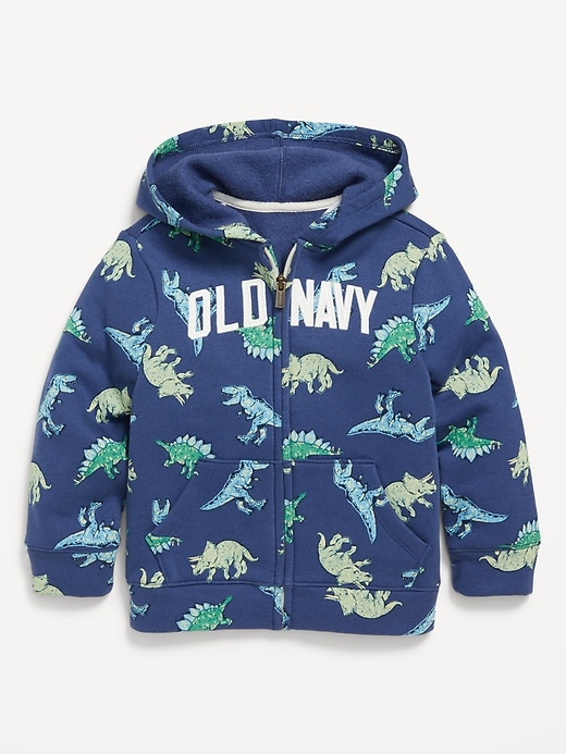 View large product image 1 of 2. Logo-Graphic Zip-Front Hoodie for Toddler Boys