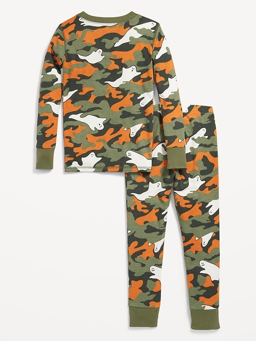 View large product image 2 of 2. Gender-Neutral Graphic Snug-Fit Pajama Set for Kids