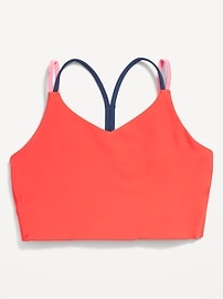 View large product image 3 of 4. PowerSoft Strappy Longline Sports Bra for Girls