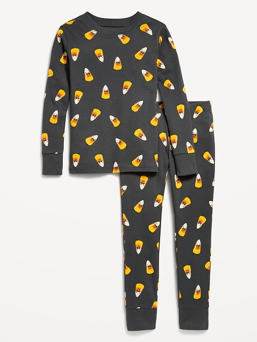 View large product image 2 of 3. Printed Gender-Neutral Snug-Fit Pajama Set for Kids