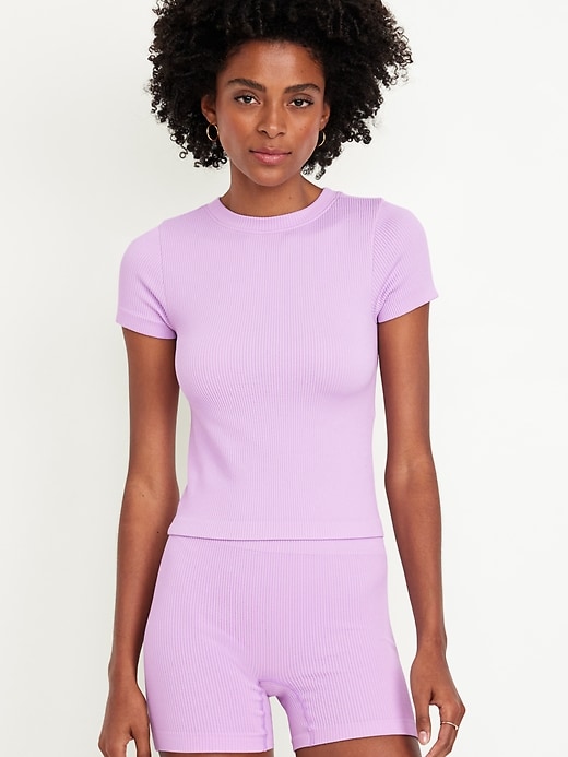 Image number 1 showing, Seamless Ribbed Top