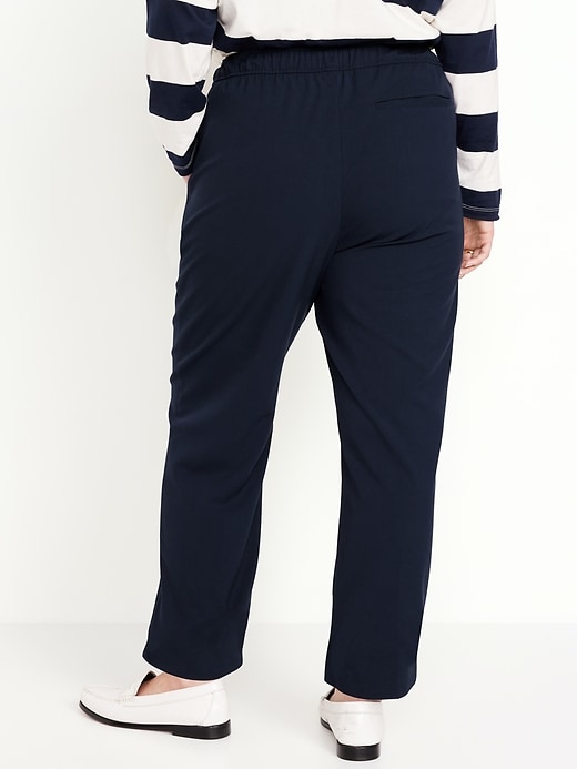 Image number 6 showing, High-Waisted Pull-On Billie Straight Trouser