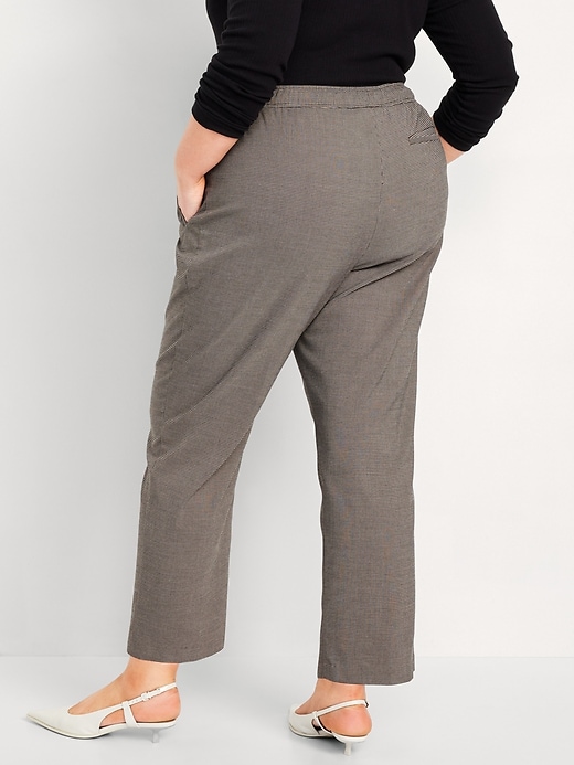 Image number 8 showing, High-Waisted Billie Pull-On Straight Trouser