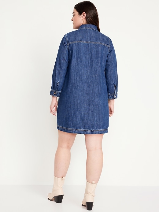 Image number 6 showing, Jean Popover Shirt Dress