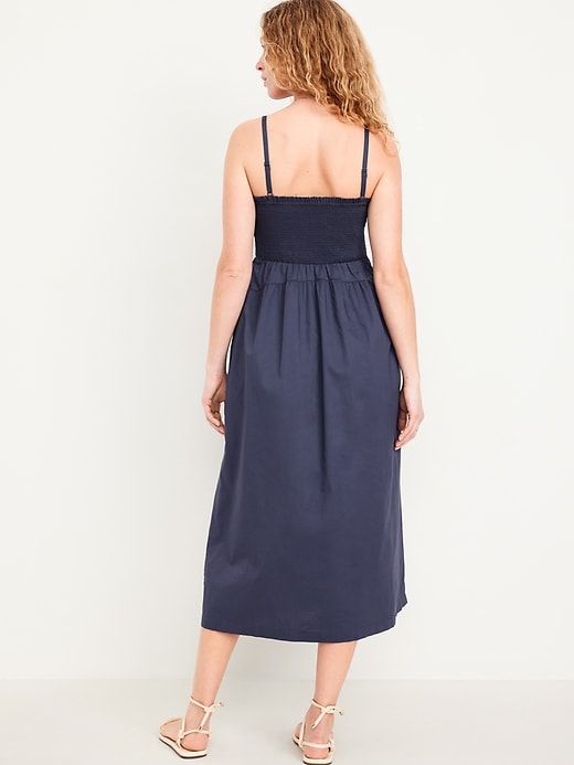 Image number 2 showing, Fit & Flare Smocked Midi Dress