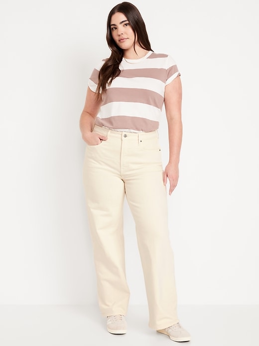 Image number 4 showing, Extra High-Waisted Sky-Hi Wide-Leg Jeans