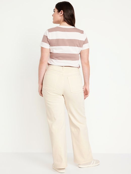 Image number 5 showing, Extra High-Waisted Sky-Hi Wide-Leg Jeans