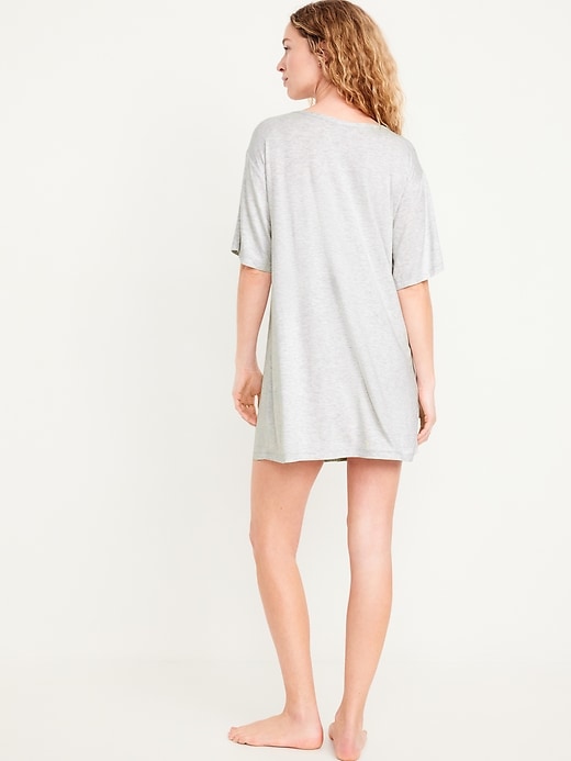 Image number 8 showing, Knit Jersey Pajama Sleep Shirt