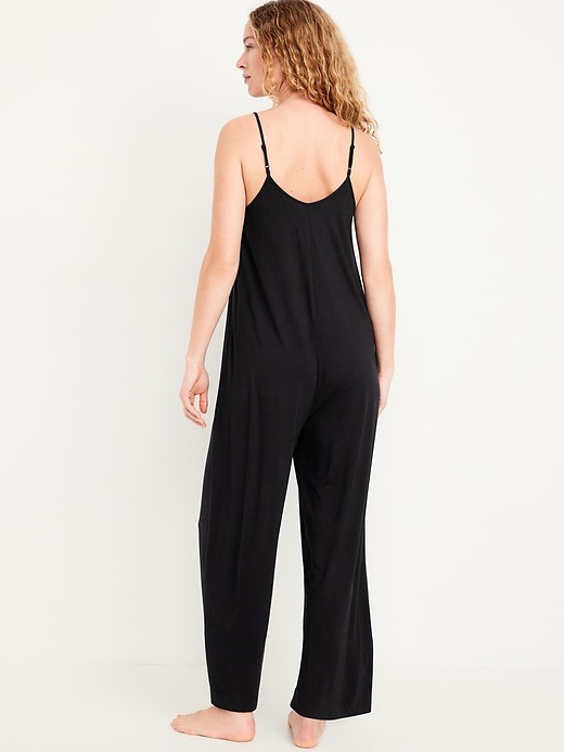 Image number 2 showing, Knit Jersey Pajama Jumpsuit