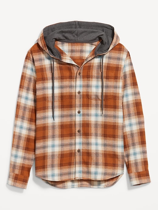 Image number 4 showing, Hooded Flannel Shirt