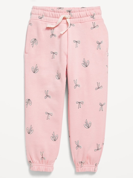 View large product image 1 of 1. Printed Cinched-Hem Jogger Sweatpants for Toddler Girls
