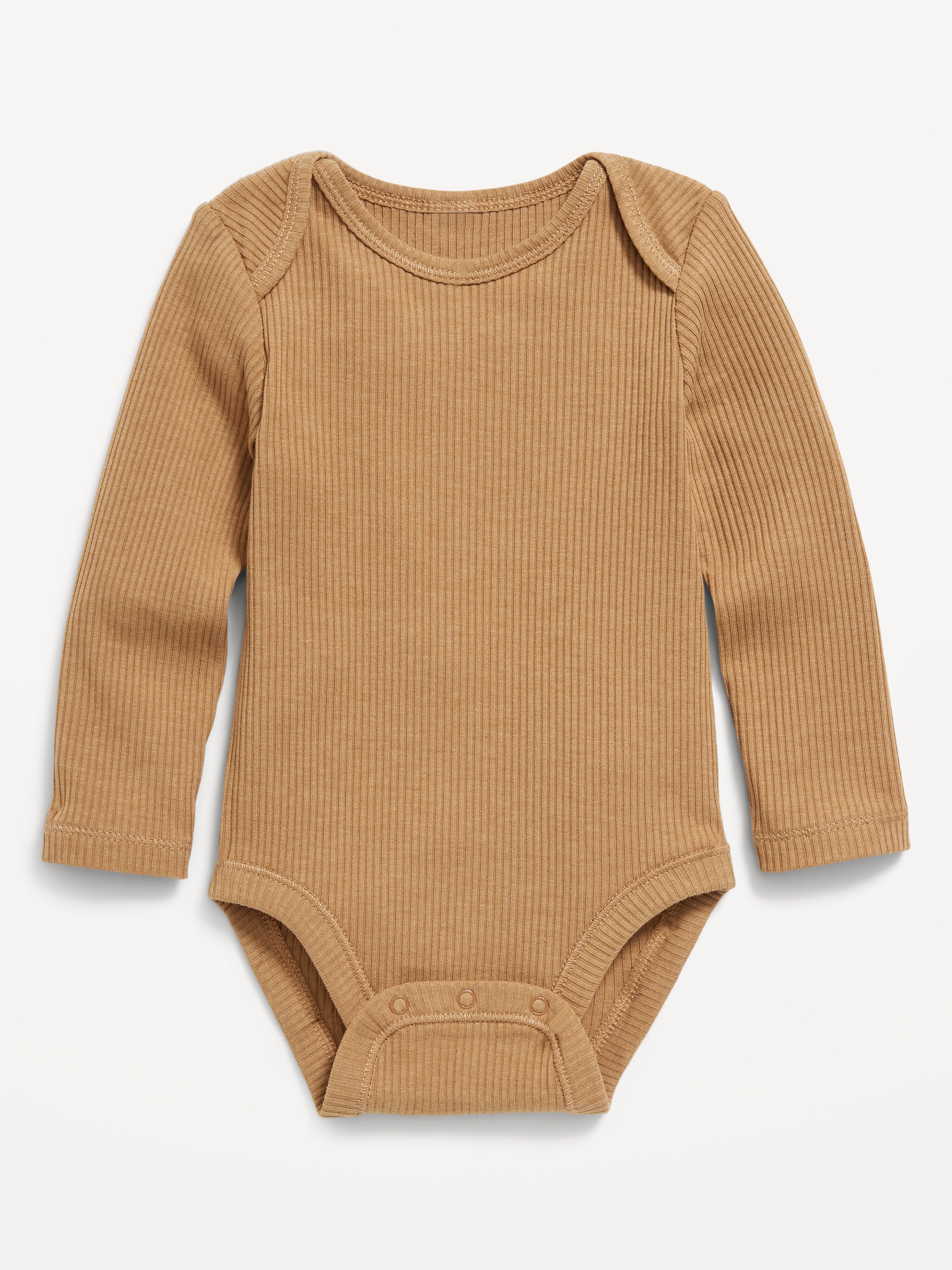 Long-Sleeve Ribbed Bodysuit for Baby