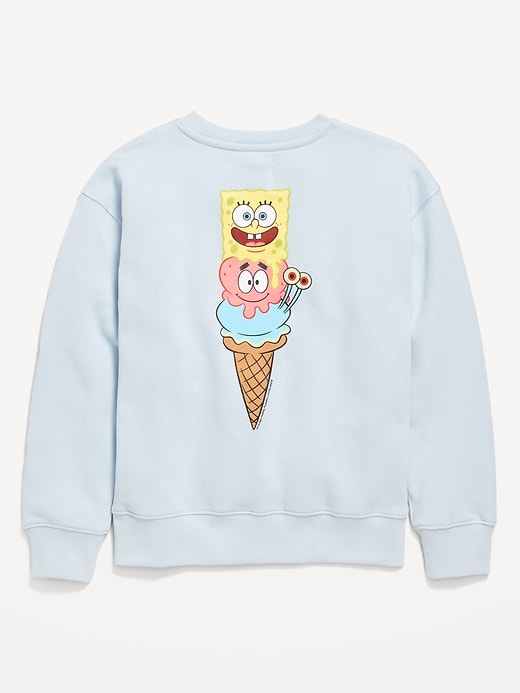 View large product image 2 of 3. SpongeBob SquarePants™  Gender-Neutral Crew-Neck Sweatshirt for Kids