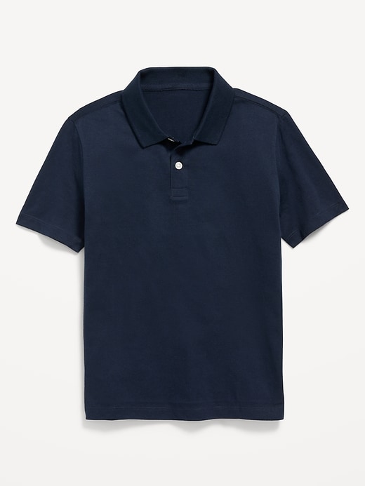 View large product image 2 of 3. School Uniform Jersey Polo Shirt for Boys