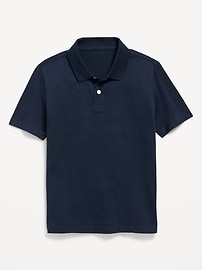 Image number 2 showing, School Uniform Jersey Polo Shirt for Boys