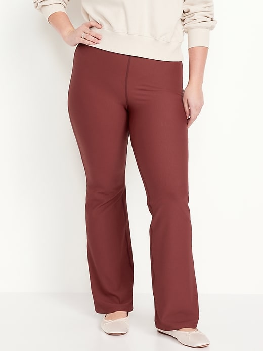 Image number 5 showing, Extra High-Waisted PowerSoft Ribbed Flare Leggings