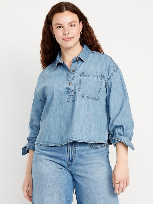 Image number 5 showing, Jean Popover Shirt