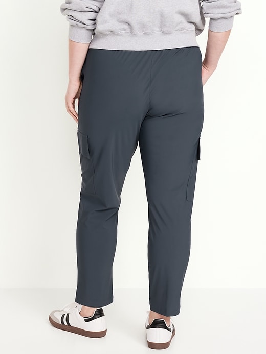 Image number 5 showing, High-Waisted SleekTech Cargo Ankle Pants