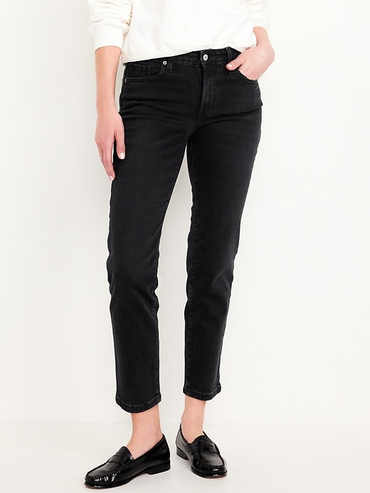 Image number 2 showing, Mid-Rise OG Straight Ankle Jeans