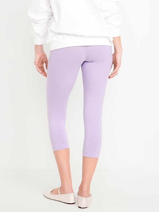 View large product image 2 of 8. High-Waisted Crop Leggings