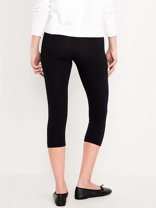 Image number 6 showing, High Waisted Cropped Leggings 3-Pack