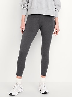 High-Waisted Fashion Layering 7/8 Legging