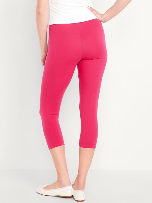 View large product image 2 of 8. High-Waisted Crop Leggings
