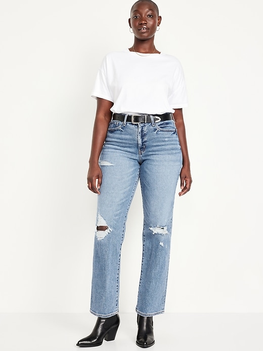Image number 5 showing, High-Waisted OG Loose Ripped Jeans
