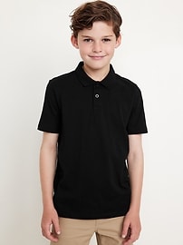 Image number 1 showing, School Uniform Jersey Polo Shirt for Boys