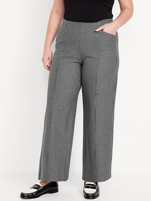 Image number 5 showing, High-Waisted Pull-On Pixie Wide Leg Pants