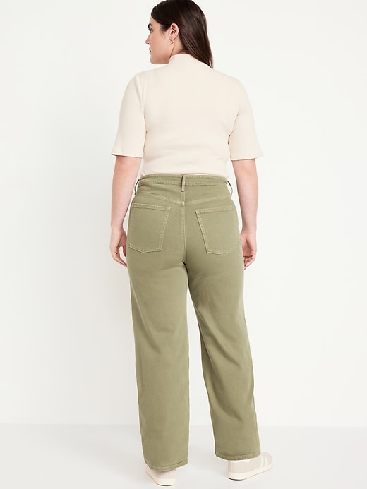 Image number 5 showing, Extra High-Waisted Sky-Hi Wide-Leg Jeans