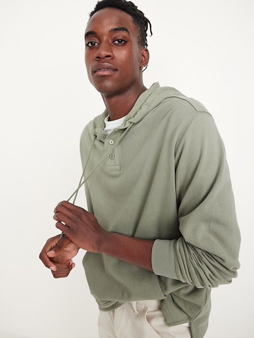 Image number 6 showing, French Terry Henley Hoodie