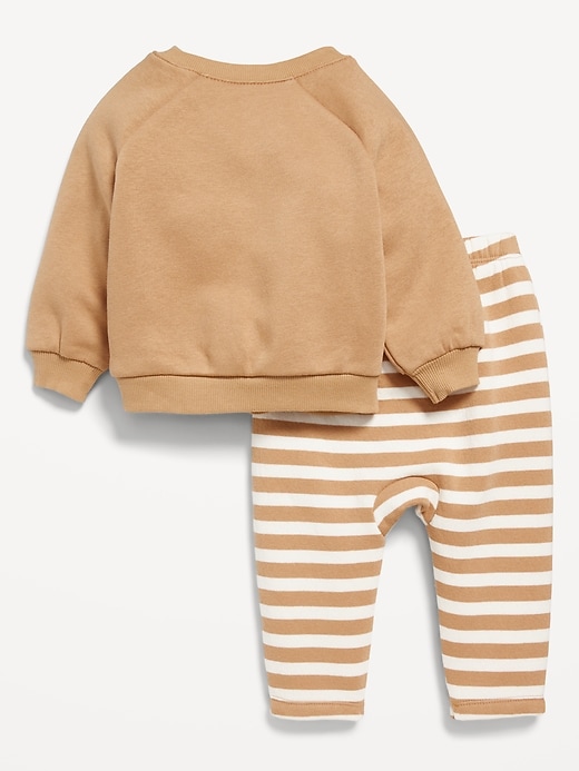 View large product image 2 of 3. Crew-Neck Critter Sweatshirt and Sweatpants Set for Baby