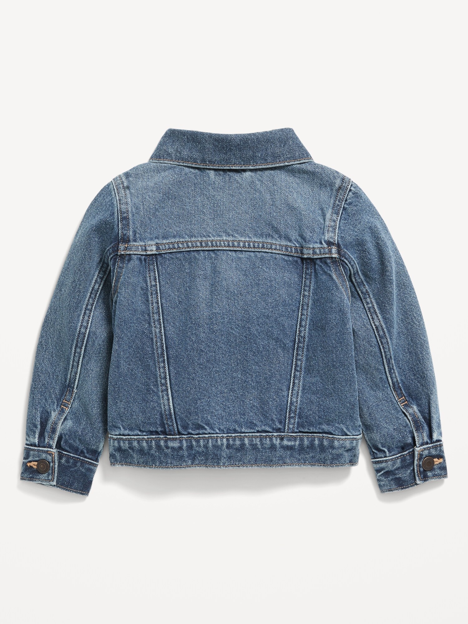Куртка Old Navy Unisex Trucker Jean Jacket для малышей, цвет: Средняя варка — фото 2
