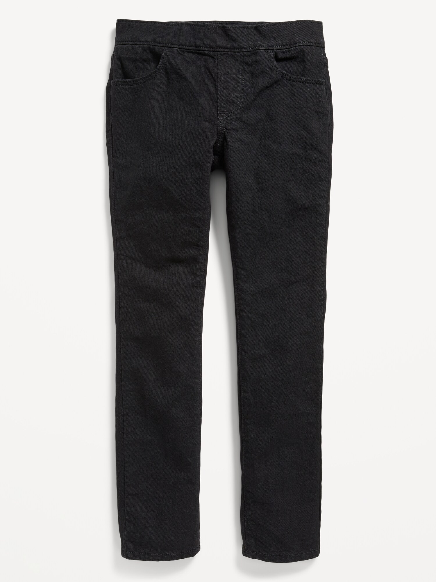 Джинсы Old Navy Wow Skinny Pull-On Jeans для девочек, цвет: Чёрный варёный — фото 4