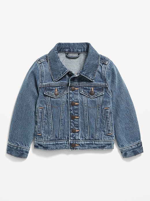 View large product image 1 of 2. Unisex Trucker Jean Jacket for Toddler