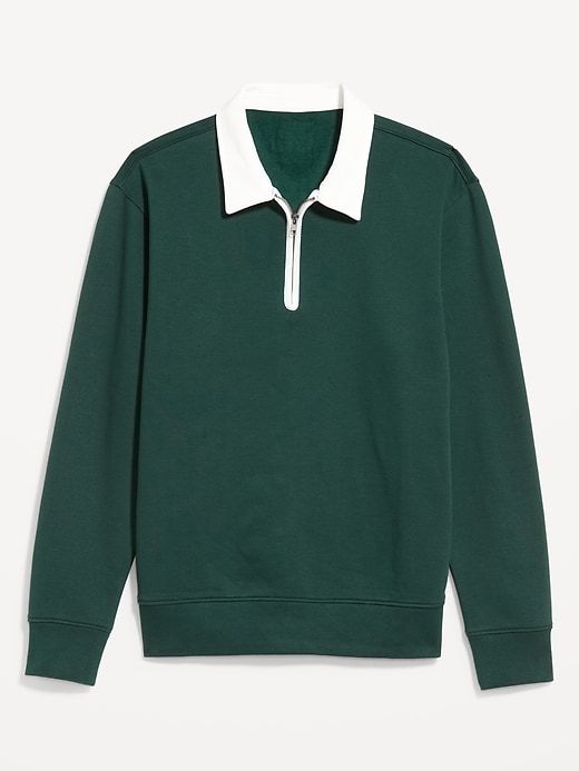 Image number 4 showing, Quarter-Zip Fleece Polo