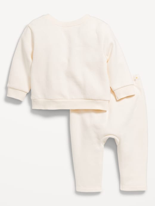 View large product image 2 of 3. Crew-Neck Critter Sweatshirt and Sweatpants Set for Baby