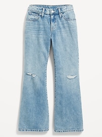 View large product image 4 of 4. High-Waisted Super Baggy Flare-Leg Jeans for Girls