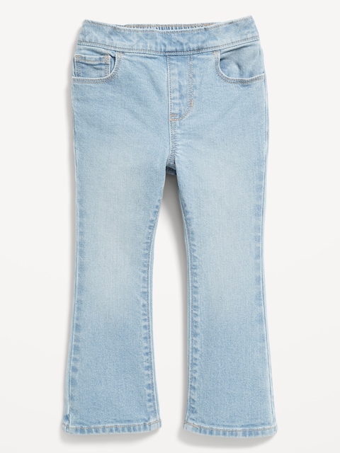 Wow High-Waisted Flare-Leg Pull-On Jeans for Toddler Girls - Light Wash