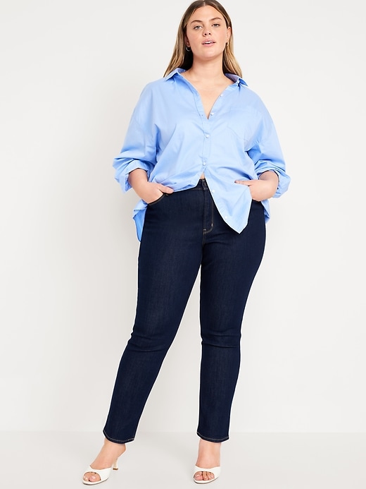 Image number 7 showing, High-Waisted Wow Straight Ankle Jeans