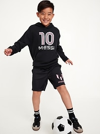 View large product image 5 of 6. Messi™ Gender-Neutral Graphic Hoodie for Kids