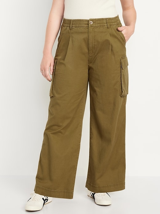 Image number 4 showing, Extra High-Waisted Super Wide-Leg Cargo Pants