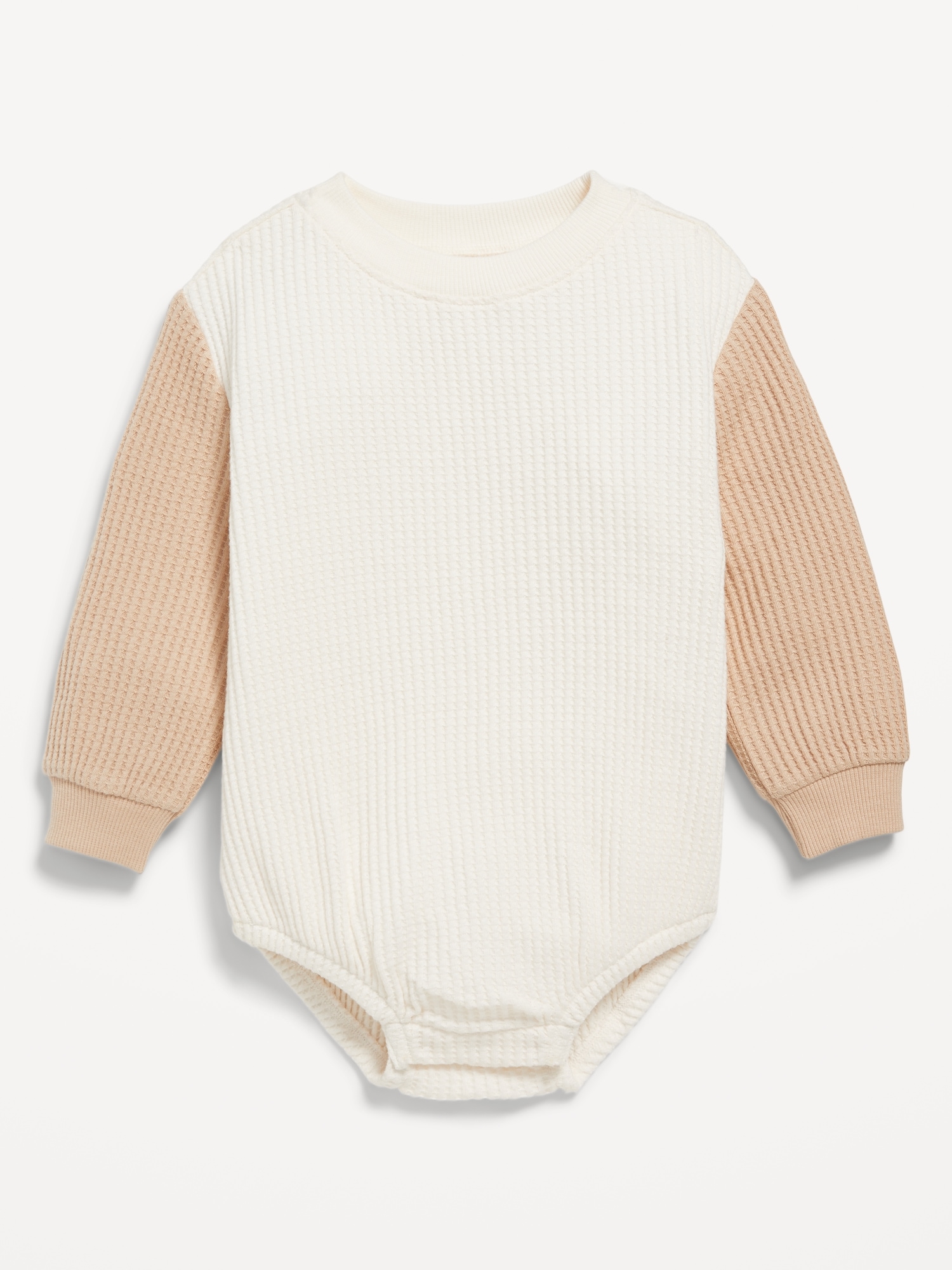 Long-Sleeve Thermal-Knit Romper for Baby